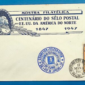 Envelope PVT 1947 Centenario Selo Americano UPAEP CBC CPD RJ