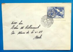 Envelope PVT 1949 Forca Aerea FAB Militar Italia Aviao CPD RJ 01