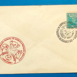 Envelope PVT 1952 Exposicao de Animais Cavalo Boi Vaca Ovelha Trigo CPD DF RS