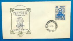 Envelope PVT 1955 Centenario Batalhao de Engenharia Vilagran Cabrita Militar CPD DF