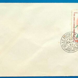 Envelope PVT 1957 Campeonato Mundial de Basquete Feminino Mulher CPD RJ