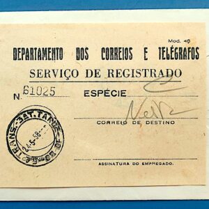 Envelope PVT 1958 Marechal Osorio MIlitar Quadra Registrado CBC RJ