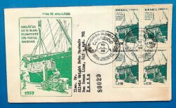 Envelope PVT 1959 Reaparelhamento dos Portos Navio Empilhadeira Quadra CBC RJ