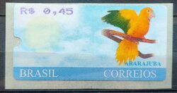 SE 19 Selo Etiqueta Ararajuba Automato 2000