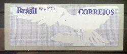 SE 41 Selo Etiqueta Automato Pomba Branca Fundo Cinza 2004