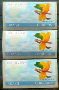 SE 50 a 52 Selo Etiqueta Ararajuba Automato 2005