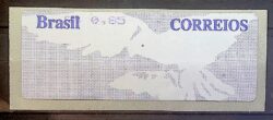 SE 56 Selo Etiqueta Automato Pomba Branca Fundo Cinza 2005