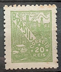Selo Regular RHM 354 Netinha Petroleo Energia 20 Reis Filigrana P 1941 3