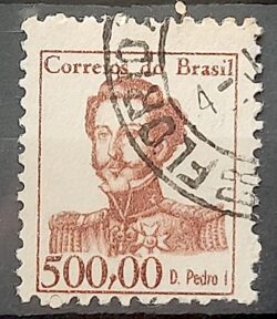Selo Regular RHM 524 Vultos Celebres Dom Pedro Monarquia 1965 Circulado 13