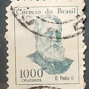 Selo Regular RHM 525 Vultos Celebres Dom Pedro II Monarquia 1966 Circulado 3