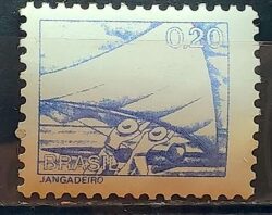 Selo Regular RHM 559 Profissao Jangadeiro Jangada Navio 1976