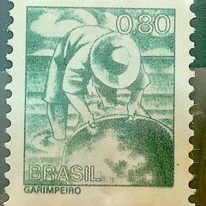 Selo Regular RHM 563 Profissao Garimpeiro Ouro 1976