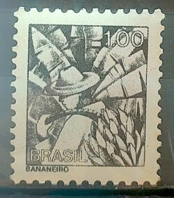 Selo Regular RHM 564 Profissao Bananeiro Banana 1976