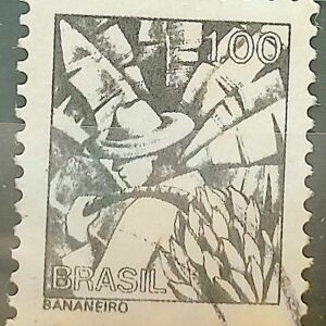 Selo Regular RHM 564 Profissao Bananeiro Banana 1976 Circulado 2