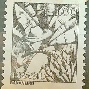 Selo Regular RHM 564 Profissao Bananeiro Banana 1976 Circulado 4