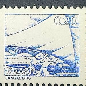 Selo Regular RHM 573 Profissao Jangadeiro Jangada Navio Moldura FSF 1979