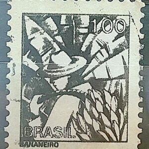 Selo Regular RHM 577 Profissao Bananeiro Banana Moldura FSF 1979 Circulado 1