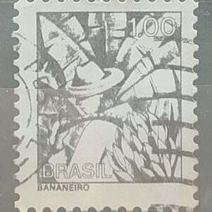 Selo Regular RHM 577 Profissao Bananeiro Banana Moldura FSF 1979 Circulado 4