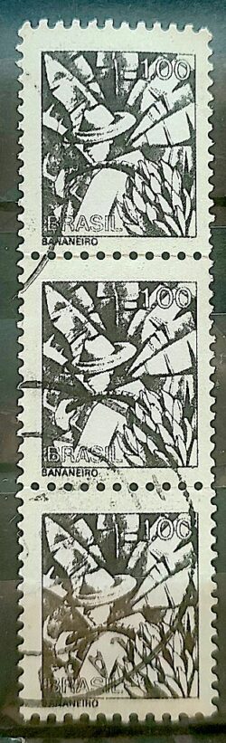 Selo Regular RHM 577 Profissao Bananeiro Banana Moldura FSF 1979 Terno Circulado 3