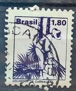 Selo Regular RHM 578 Profissao Colhedor de Carnauba Moldura FSF 1979 Circulado 1