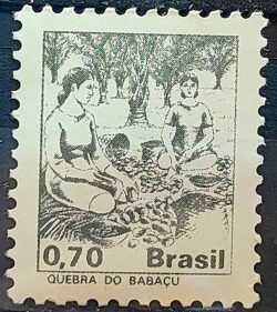 Selo Regular RHM 588 Profissao Quebra do Babacu Com FSF 1979