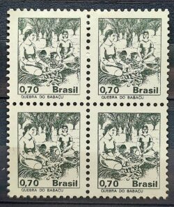 Selo Regular RHM 588 Profissao Quebra do Babacu Com FSF 1979 Quadra MH