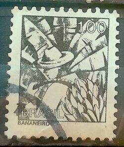 Selo Regular RHM 590 Profissao Bananeiro Banana Com FSF 1979 Circulado 4