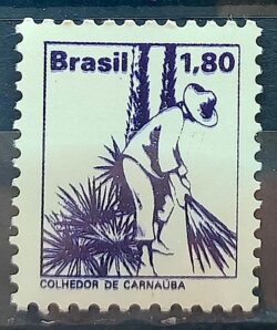 Selo Regular RHM 591 Profissao Cortador de Carnauba Com FSF 1978