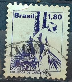 Selo Regular RHM 591 Profissao Cortador de Carnauba Com FSF 1978 Circulado 2