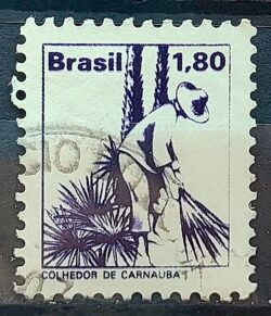 Selo Regular RHM 591 Profissao Cortador de Carnauba Com FSF 1978 Circulado 4