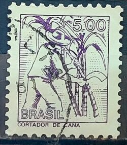 Selo Regular RHM 595 Profissao Cortador de Cana Acucar Com FSF 1979 Circulado 1