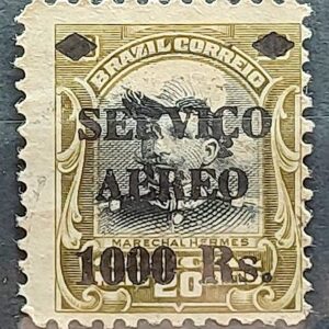 A 8 Selo Oficiais Aereo Hermes da Fonseca 1S-20 Sobrecarga 1927 Circulado 5