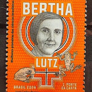 C 4173 Selo Mulheres Pioneiras das Ciencias Bertha Lutz Sapo Direito Biologia 2024