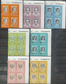 C 4173 Selo Mulheres Pioneiras das Ciencias Brasileiras 2024 Quadra Codigo de Barras Serie Completa