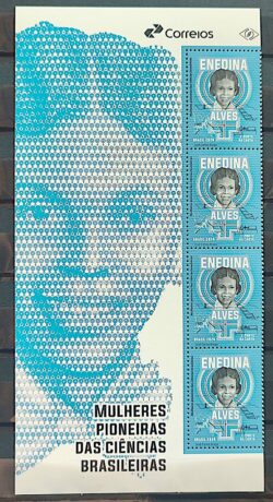 C 4175 Selo Mulheres Pioneiras das Ciencias Enedina Alves Engenharia 2024 Porta-Retrato