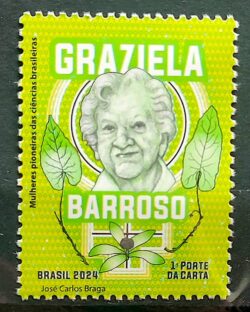 C 4176 Selo Mulheres Pioneiras das Ciencias Graziela Barroso Botanica 2024