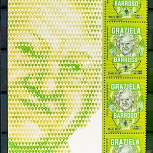 C 4176 Selo Mulheres Pioneiras das Ciencias Graziela Barroso Botanica 2024 Porta-Retrato