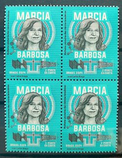 C 4177 Selo Mulheres Pioneiras das Ciencias Marcia Barbosa Fisica Agua 2024 Quadra