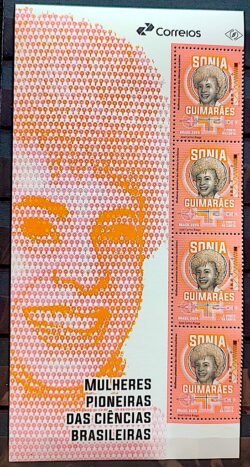 C 4179 Selo Mulheres Pioneiras das Ciencias Sonia Guimaraes Fisica Aviao Militar 2024 Porta-Retrato