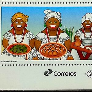 C 4180 Selo Baianas de Acaraje Gastronomia Bahia Mulher 2024 Vinheta Correios