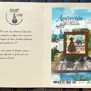 Folder G Nossa Senhora Aparecida Religiao 2017 Selo Carimbo CBC SP