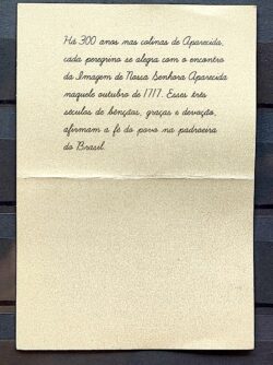 Folder P Nossa Senhora Aparecida Religiao 2017