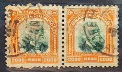 O 11 Selo Oficiais Afonso Pena 1906 2000 Reis Dupla Circulado 1
