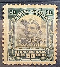 O 16 Selo Oficiais Hermes da Fonseca 1913 50 Reis 5
