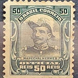 O 16 Selo Oficiais Hermes da Fonseca 1913 50 Reis 5