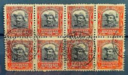 O 17 Selo Oficiais Hermes da Fonseca 1913 100 Reis Octilha Circulado 1