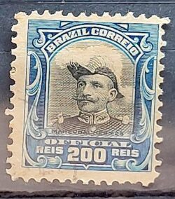 O 18 Selo Oficiais Hermes da Fonseca 1913 200 Reis Circulado 8