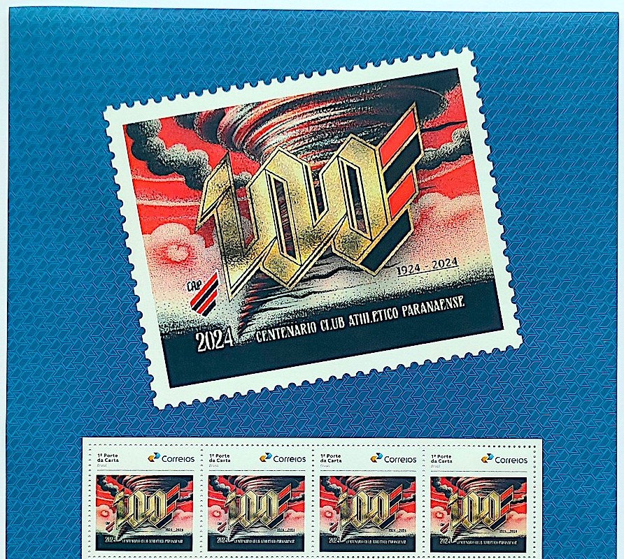 SI 20 Selo Institucional Centenario Athletico Paranaense Futebol Furacao 2024 Porta-Retrato