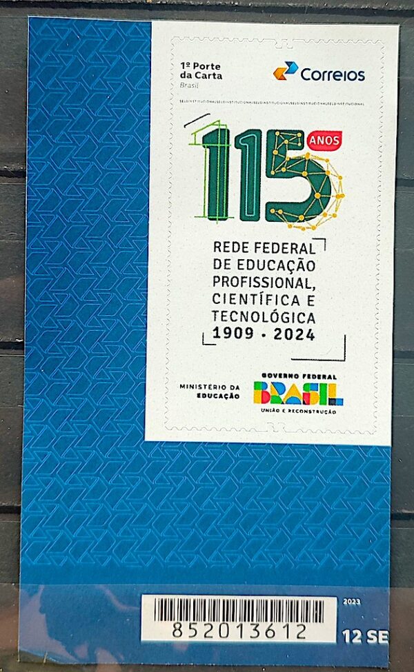 SI 47 Selo 115 Anos Rede Federal de Educacao Profissional Científica e Tecnologica 2024 Codigo de Barras