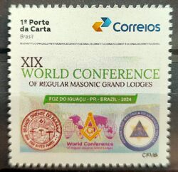 SI 49 Selo Institucional Conferencia Mundial da Maconaria 2024